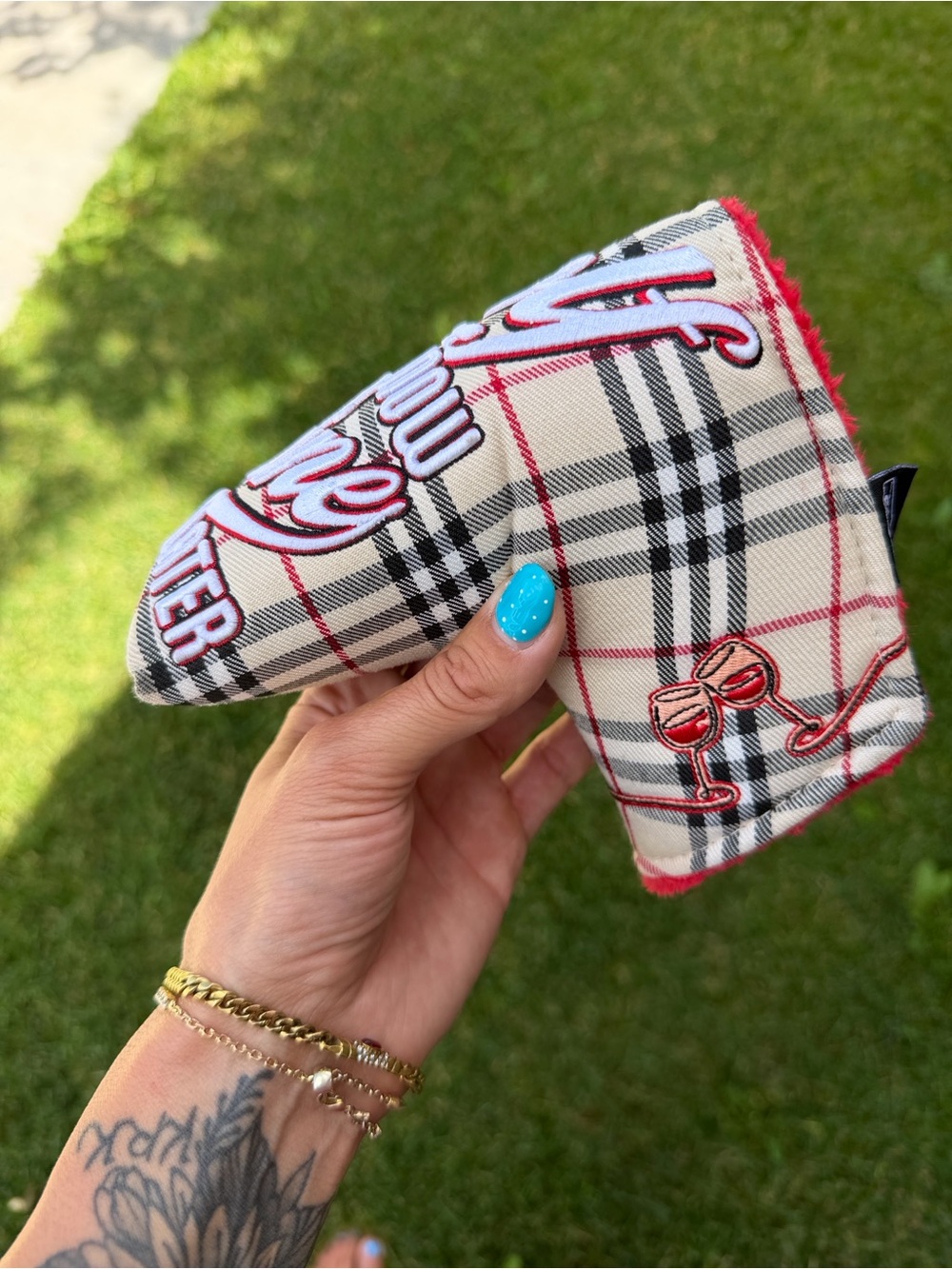 “Golf Now, Wine Later” Blade Putter Cover